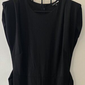 Tall Black Jumpsuit-1X